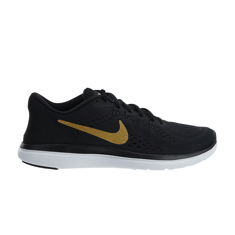 Nike Men's Flex 2017 Rn Shoes - Black / Gold - Shopsportive