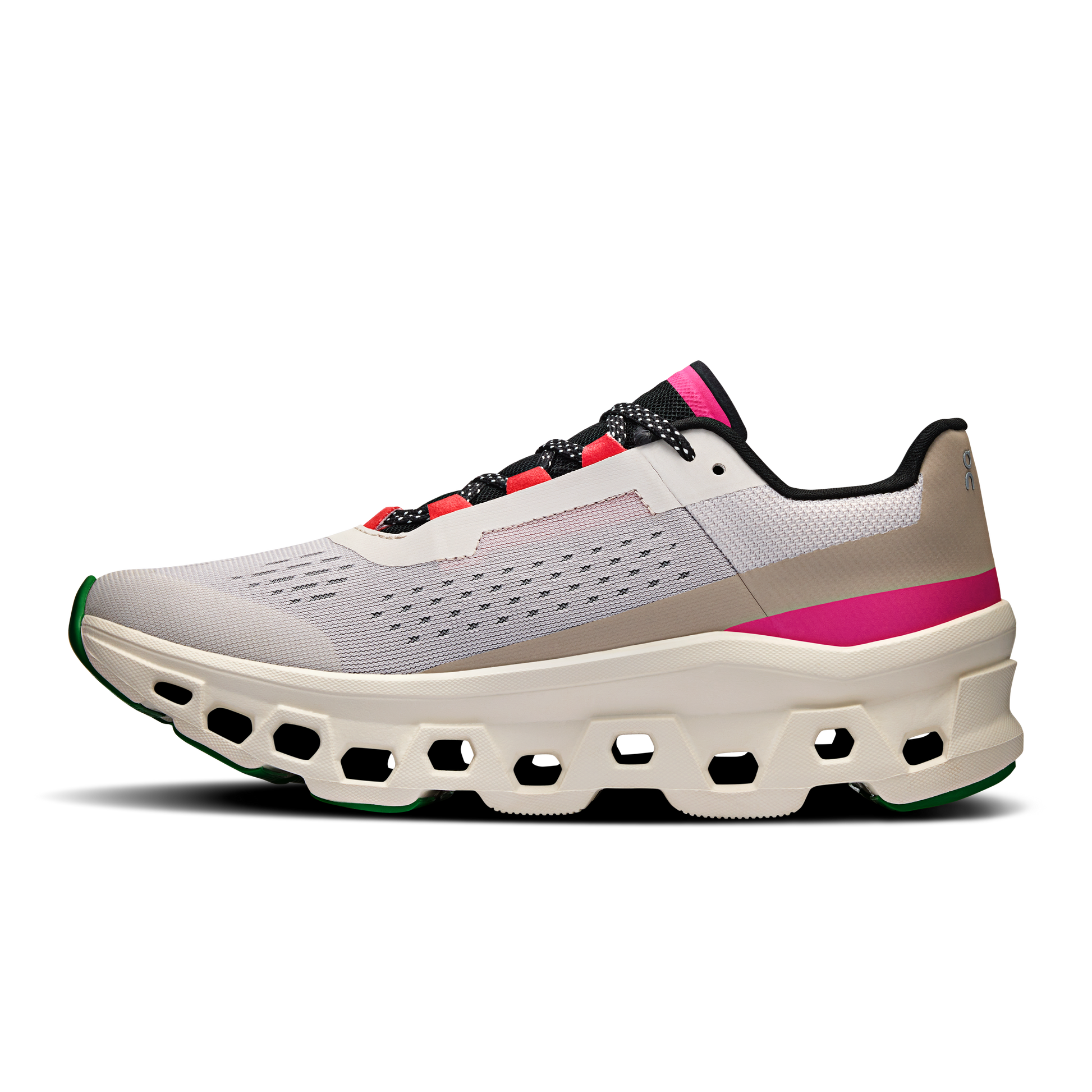 On Running Women's Cloudmonster Shoes - Silver / Ivory - Shopsportive