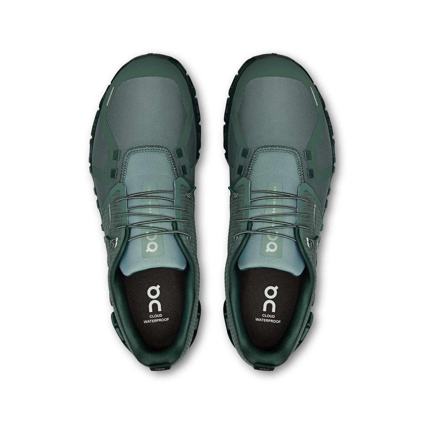 On Running Men's Cloud 6 Waterproof Shoes - Olive / Evergreen - Shopsportive