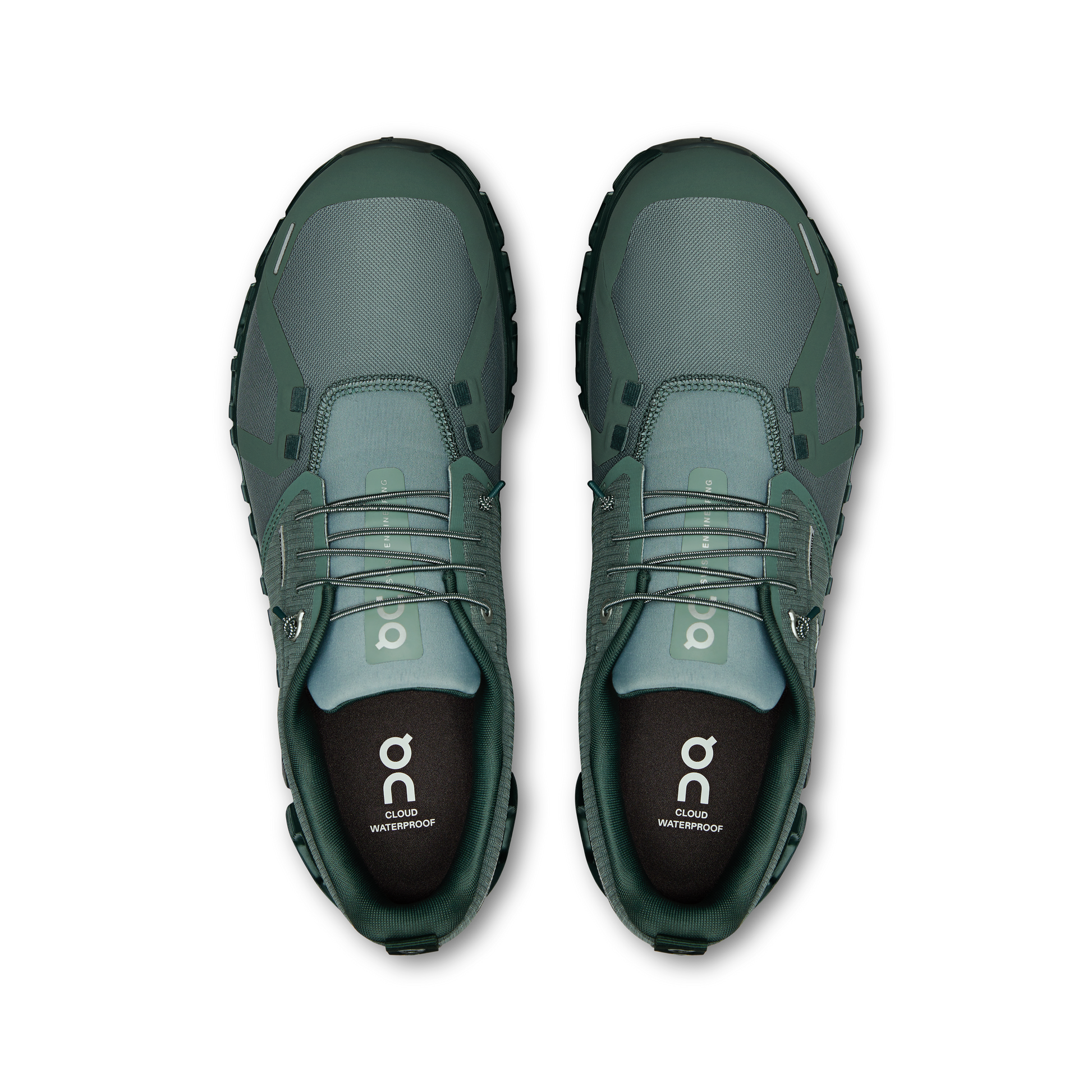 On Running Men's Cloud 6 Waterproof Shoes - Olive / Evergreen - Shopsportive