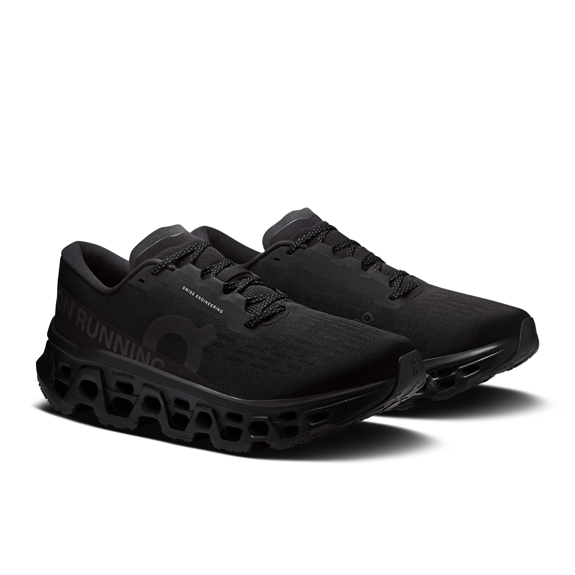 On Running Men's Cloudmonster 3 Wide Shoes - Black / Black - Shopsportive