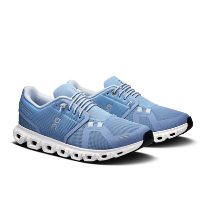 On Running Women's Cloud 6 Shoes - Chambray / White - Shopsportive