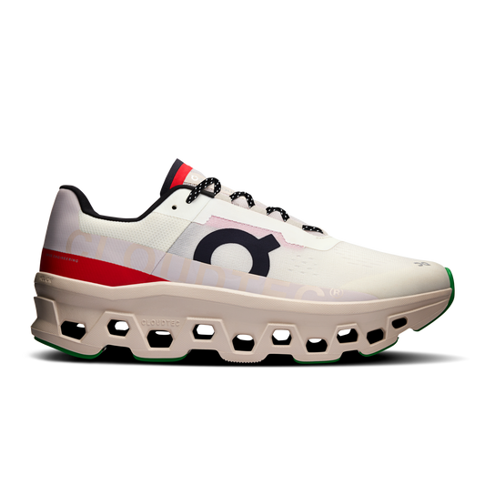 On Running Men's Cloudmonster Shoes - Ivory / Pearl - Shopsportive