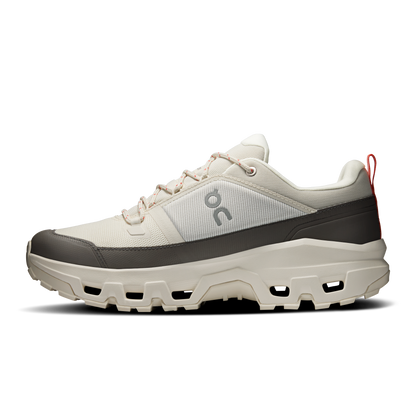 On Running Men's Cloudrock Low Waterproof Shoes - Ivory / Ivory - Shopsportive