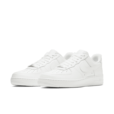 Nike Men s Air Force 1 07 Shoes All White Sportive