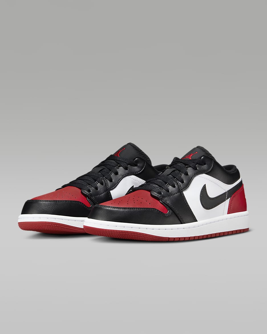 Nike Men's Air Jordan 1 Low Shoes - Varsity Red / White / Black