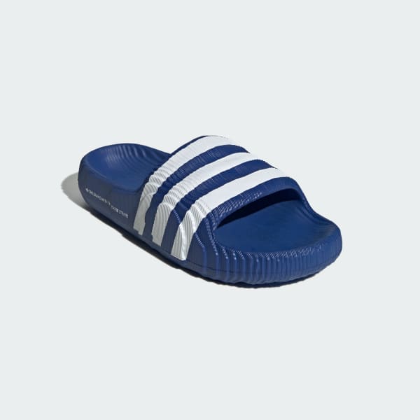 Adidas Men's Adilette 22 Slides - Royal Blue / Cloud White