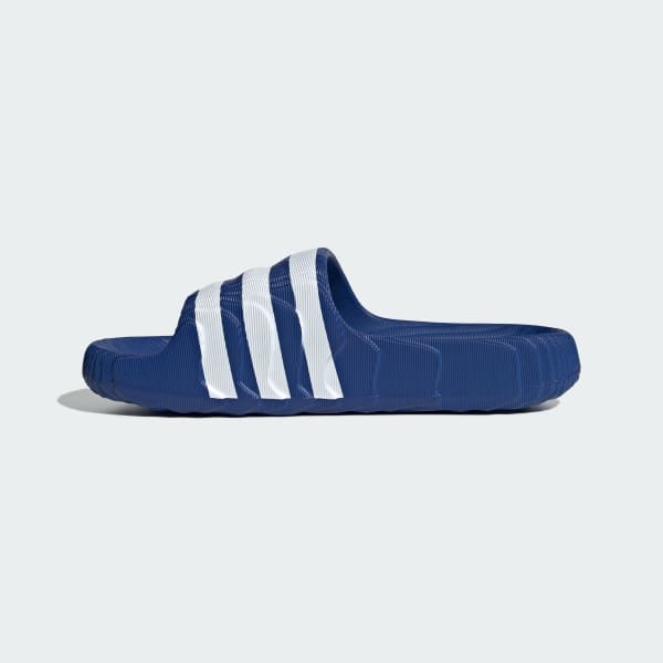 Adidas Men's Adilette 22 Slides - Royal Blue / Cloud White