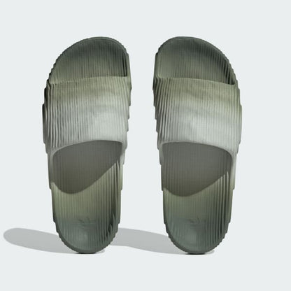 Adidas Men's Adilette 22 Slides - Wonder Silver / Silver Green / Core Black - Shopsportive