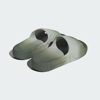 Adidas Men's Adilette 22 Slides - Wonder Silver / Silver Green / Core Black - Shopsportive
