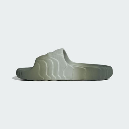 Adidas Men's Adilette 22 Slides - Wonder Silver / Silver Green / Core Black - Shopsportive