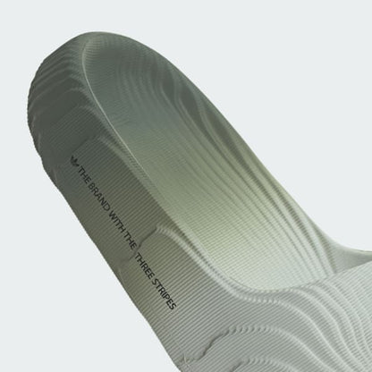 Adidas Men's Adilette 22 Slides - Wonder Silver / Silver Green / Core Black - Shopsportive