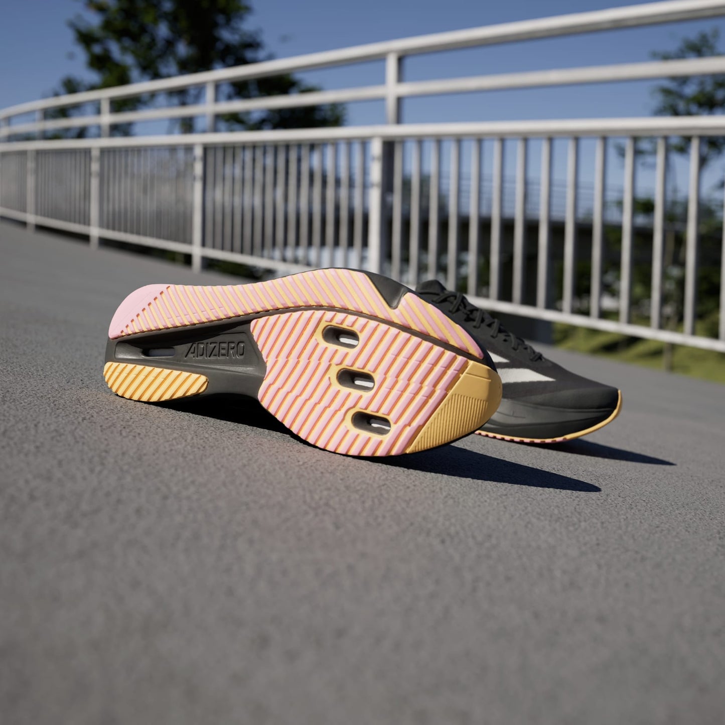 Adidas Men's Adizero Sl2 Shoes - Core Black / Zero Metallic / Spark - Shopsportive