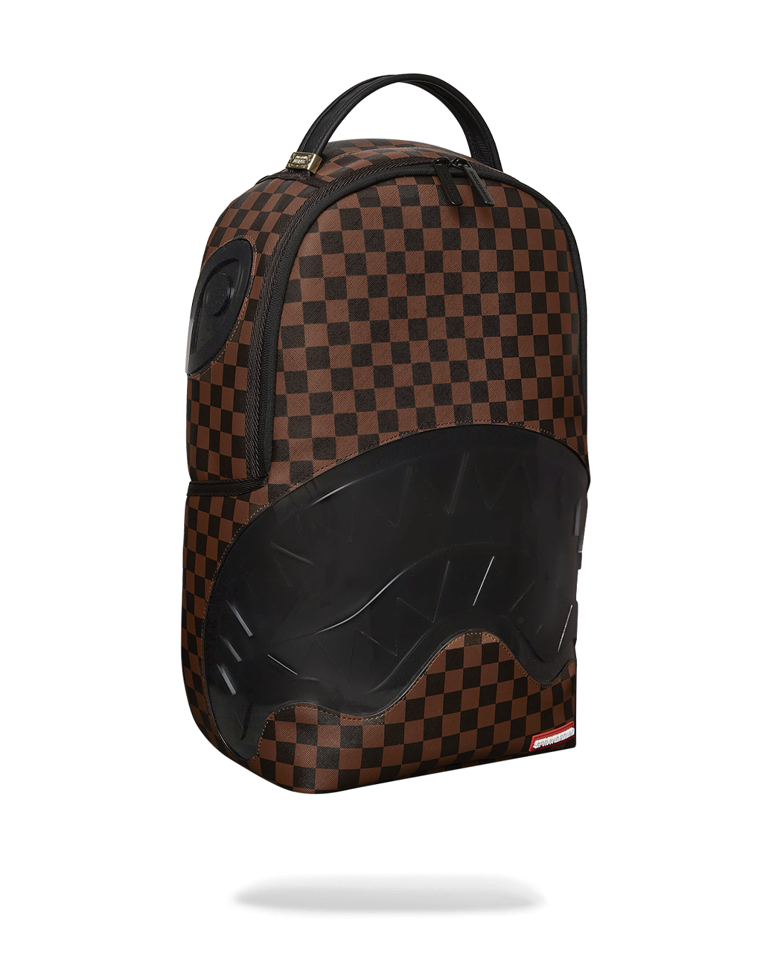 Sprayground Sharks in Paris Clear for Takeoff Backpack - Brown / Black