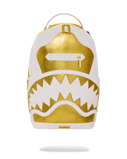 Sprayground Your Majesty Backpack - White / Gold