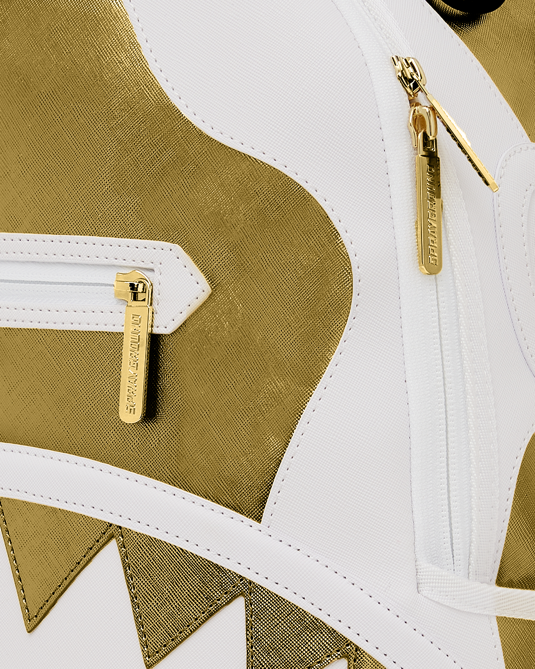 Sprayground Your Majesty Backpack - White / Gold