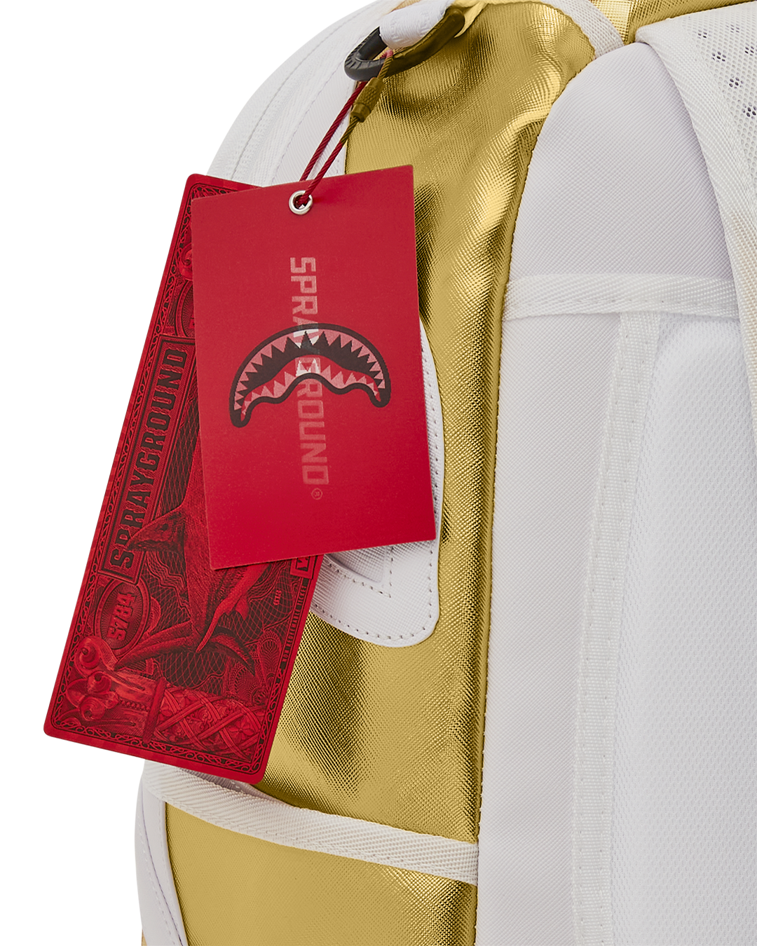 Sprayground Your Majesty Backpack - White / Gold