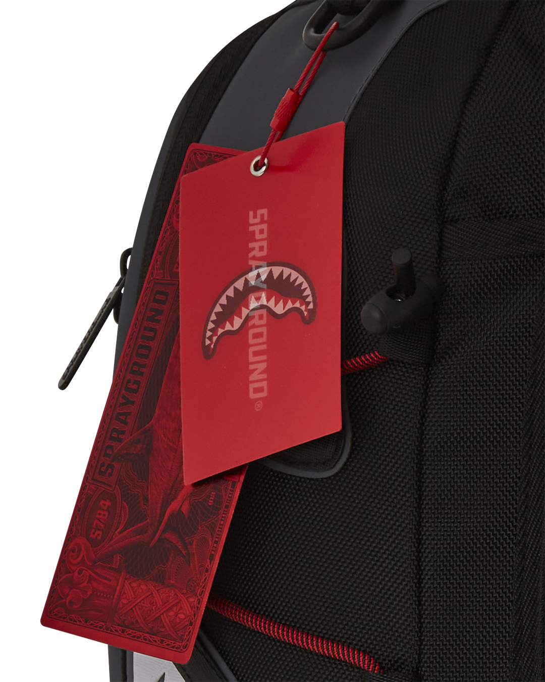 Sprayground G Force Trek Night Backpack - Grey / Black / Red