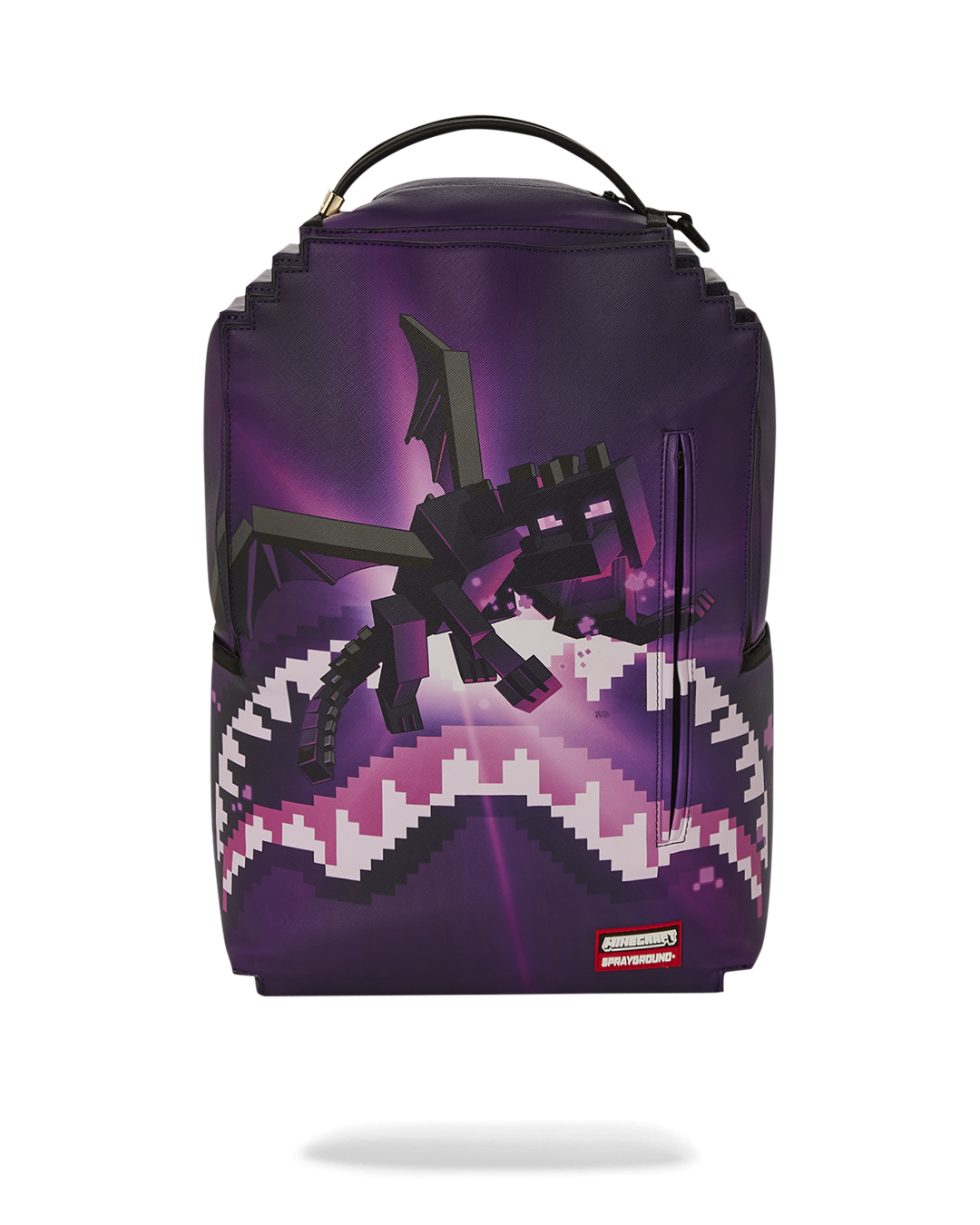 Sprayground Minecraft Ender Dragon Attack Backpack - Purple / Black