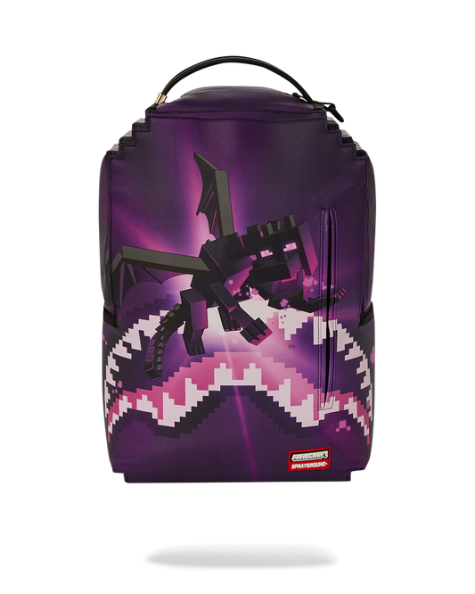 Sprayground Minecraft Ender Dragon Attack Backpack - Purple / Black