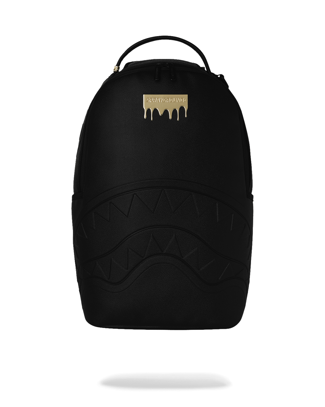 Sprayground Gold Brick Drip Black Backpack Bag - Shopsportive