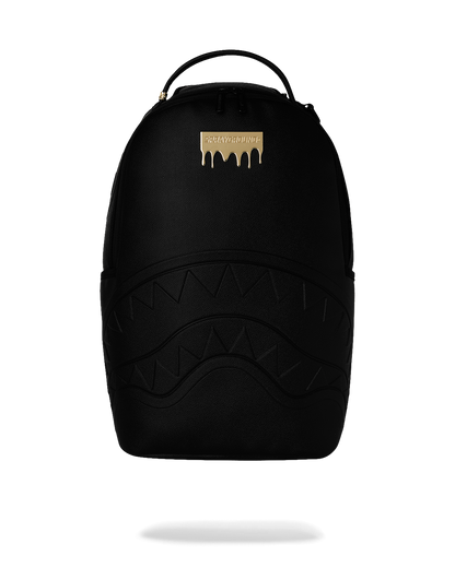 Sprayground Gold Brick Drip Black Backpack Bag - Shopsportive