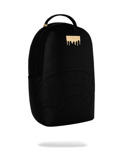 Sprayground Gold Brick Drip Black Backpack Bag - Shopsportive
