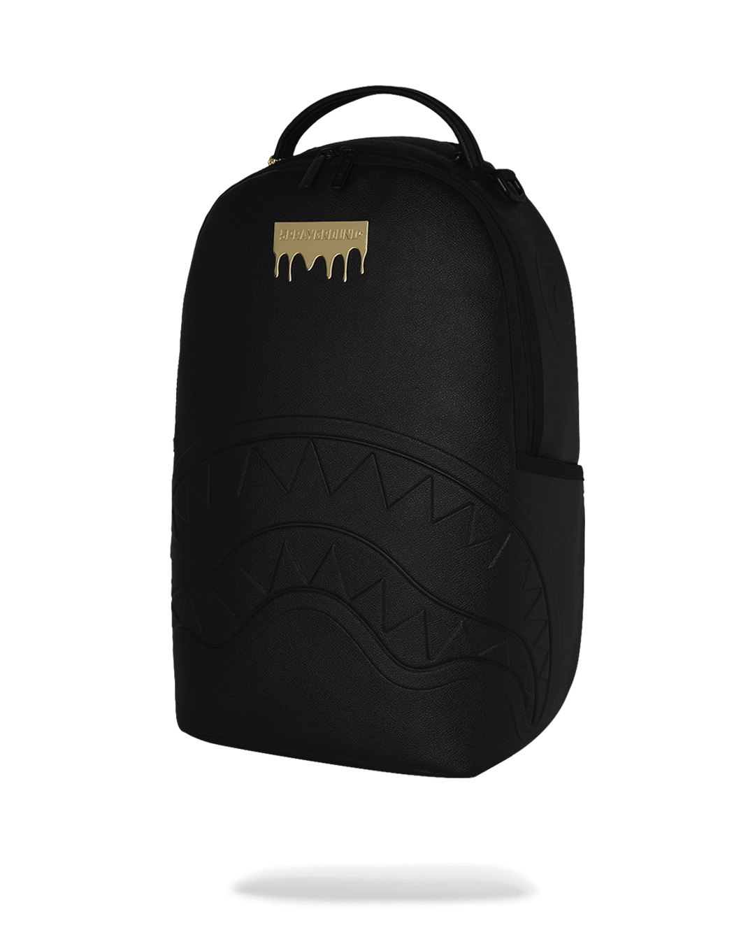 Sprayground Gold Brick Drip Black Backpack Bag - Shopsportive