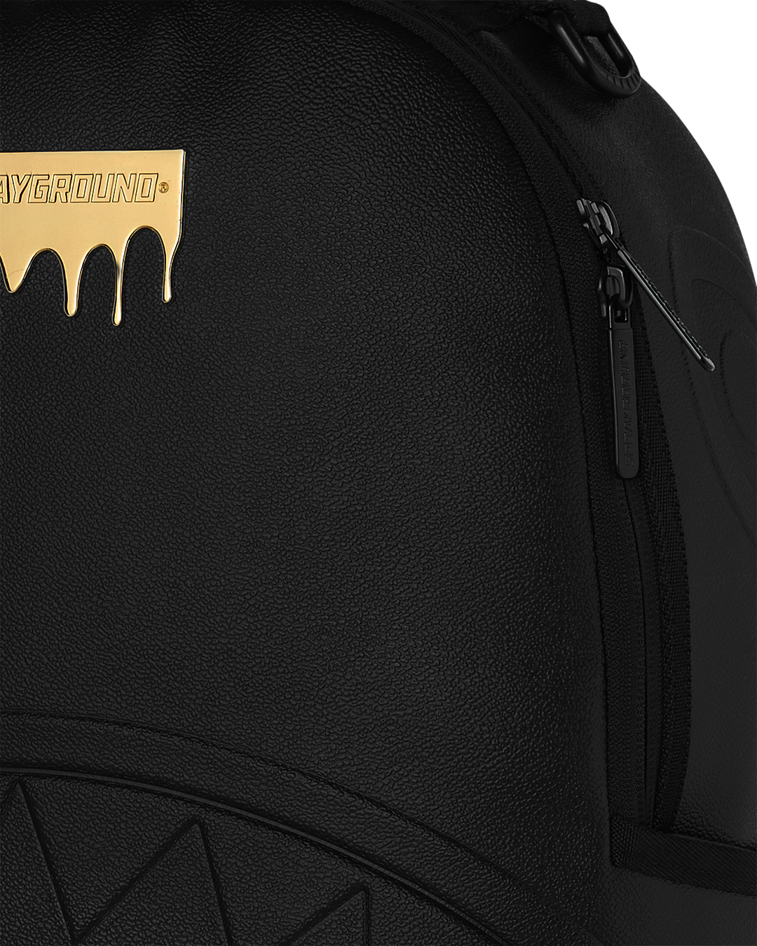 Sprayground Gold Brick Drip Black Backpack Bag - Shopsportive