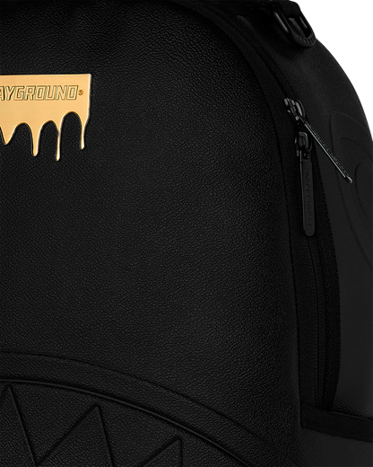 Sprayground Gold Brick Drip Black Backpack Bag - Shopsportive