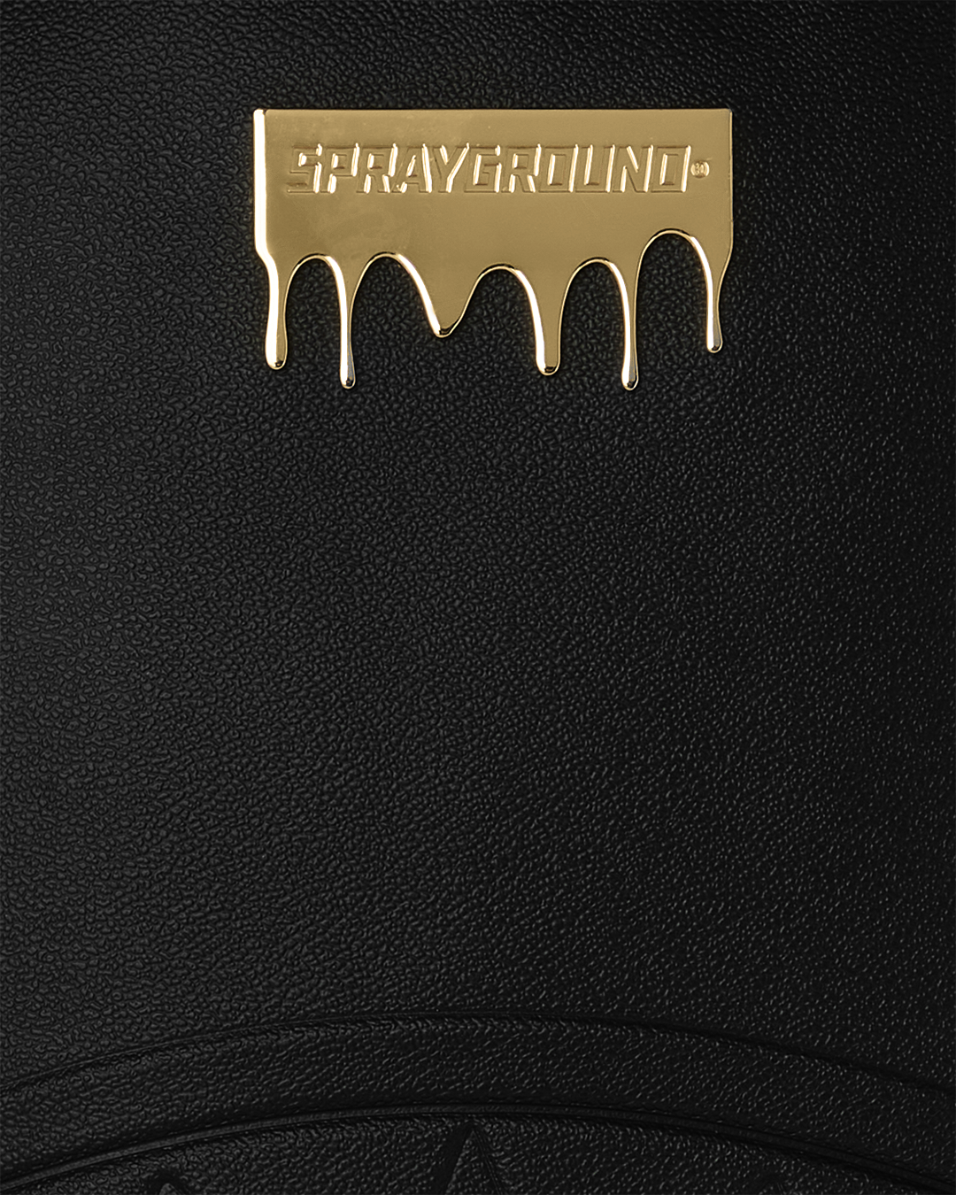 Sprayground Gold Brick Drip Black Backpack Bag - Shopsportive