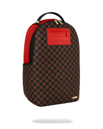 Sprayground Katana Check Boss Backpack Bag - Shopsportive