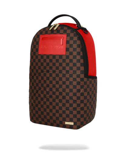 Sprayground Katana Check Boss Backpack Bag - Shopsportive
