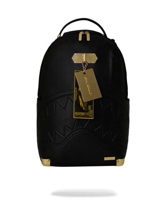 Sprayground Golden Reserve Metal Money Locked Handtag Backpack Bag - Shopsportive