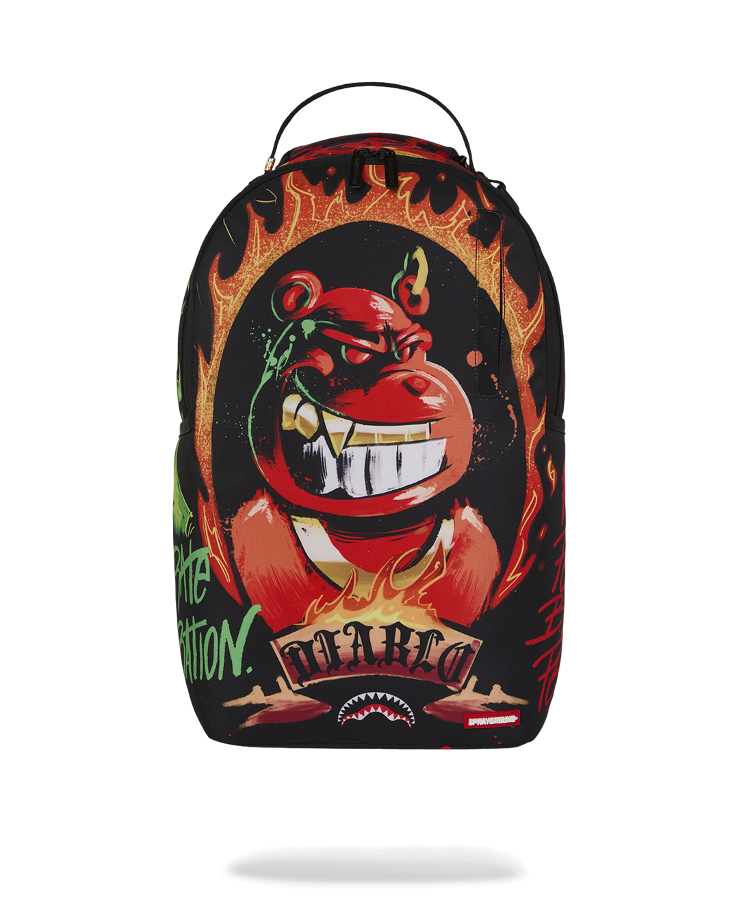 Sprayground Diablo Billion Burnin Backpack Bag - Shopsportive