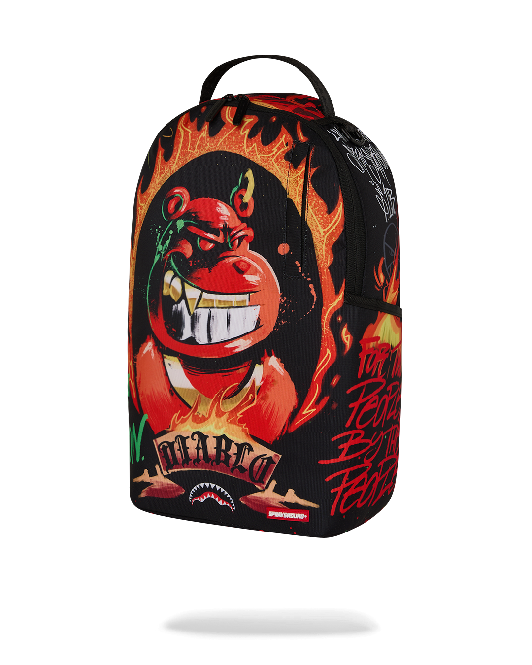 Sprayground Diablo Billion Burnin Backpack Bag - Shopsportive