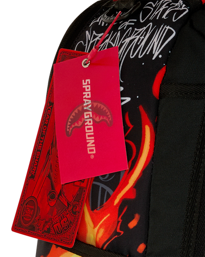 Sprayground Diablo Billion Burnin Backpack Bag - Shopsportive