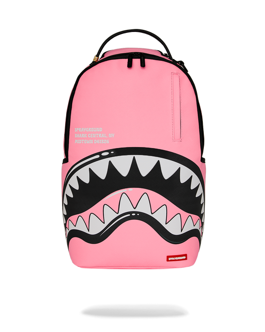 Sprayground Shark Central Bubble Shark (Pink) Backpack Bag - Shopsportive