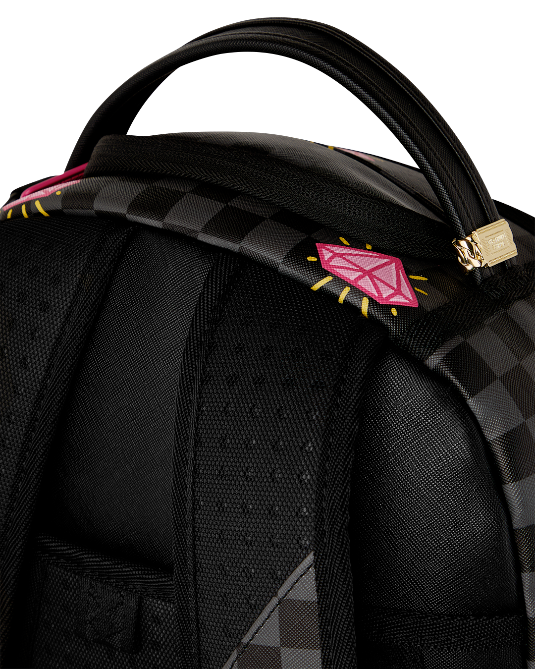 Sprayground Pink Panther Diamond Shark Backpack Bag - Shopsportive