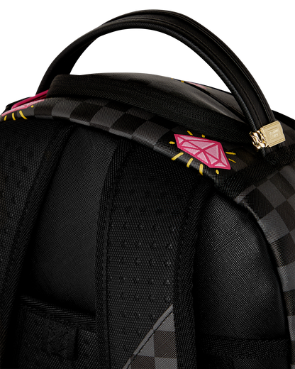 Sprayground Pink Panther Diamond Shark Backpack Bag - Shopsportive