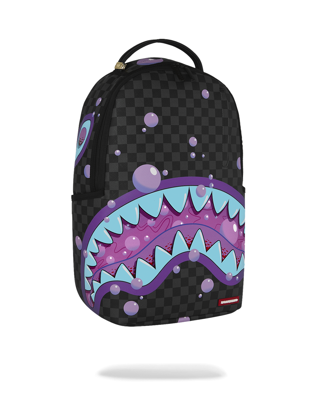 Sprayground Purple Slime Shark Backpack Bag - Shopsportive