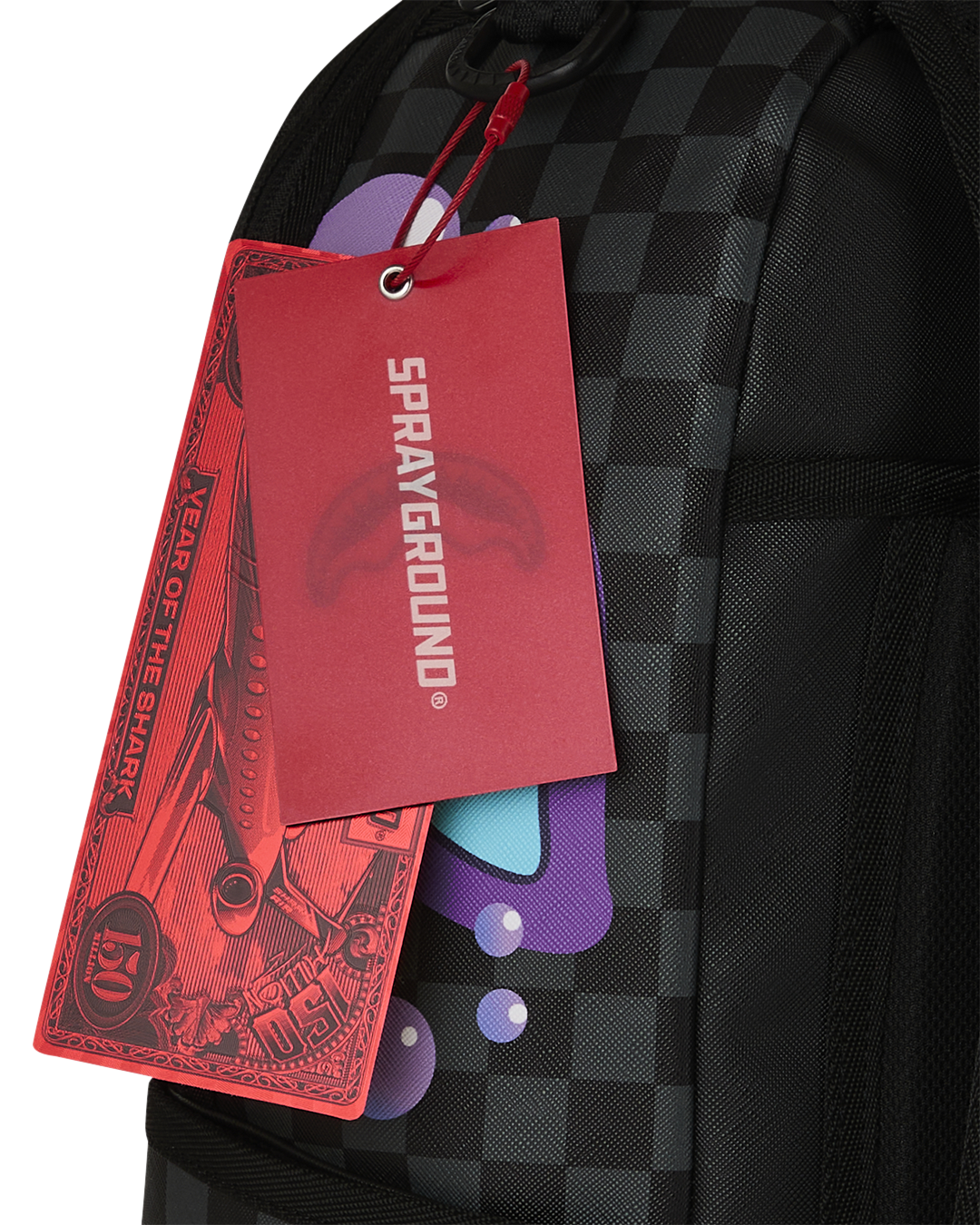 Sprayground Purple Slime Shark Backpack Bag - Shopsportive