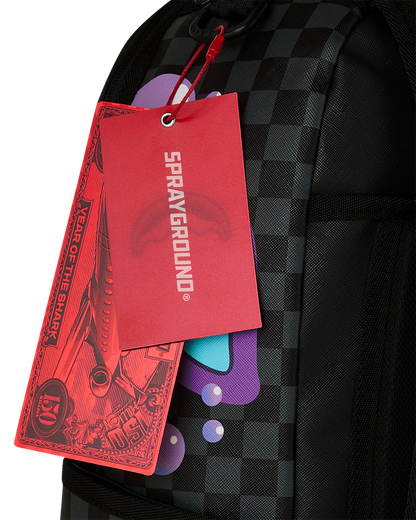 Sprayground Purple Slime Shark Backpack Bag - Shopsportive