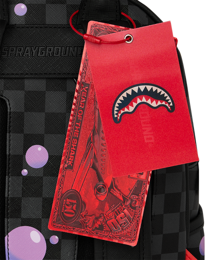 Sprayground Purple Slime Takeover Savage Backpack Bag - Shopsportive