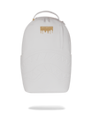 Sprayground Gold Brick Luxe White Backpack Bag - Shopsportive