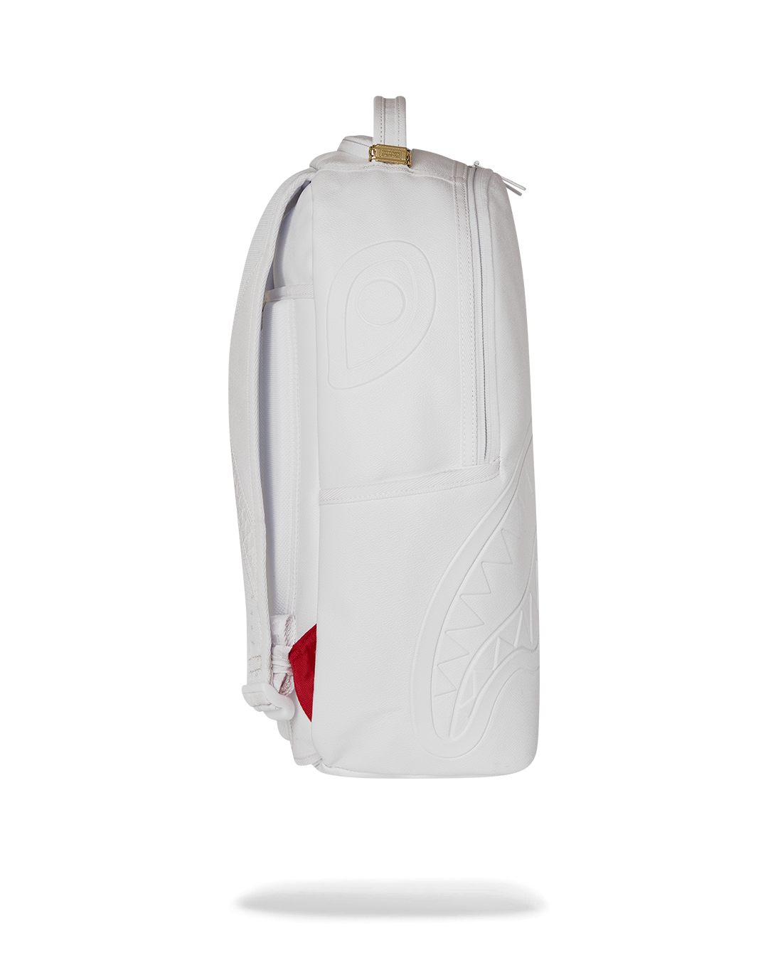 Sprayground Gold Brick Luxe White Backpack Bag - Shopsportive
