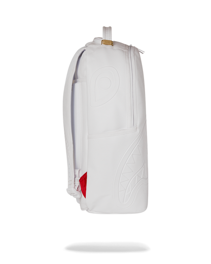 Sprayground Gold Brick Luxe White Backpack Bag - Shopsportive