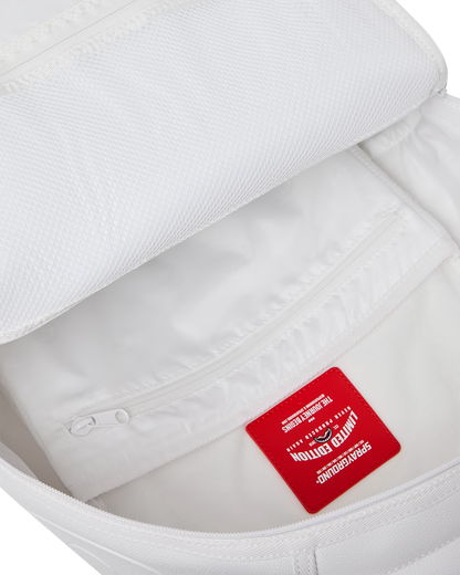 Sprayground Gold Brick Luxe White Backpack Bag - Shopsportive