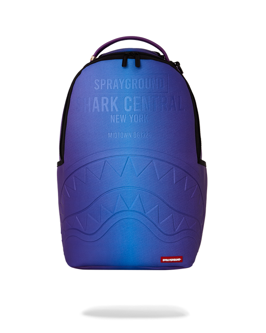Sprayground Shark Central All Star (Blue Iridescent) Backpack Bag - Shopsportive