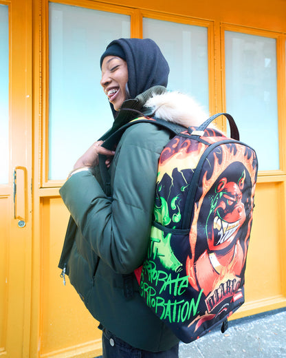 Sprayground Diablo Billion Burnin Backpack Bag - Shopsportive